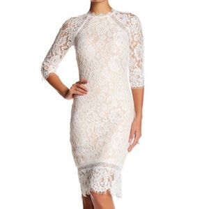 Just Me White Lace Dress